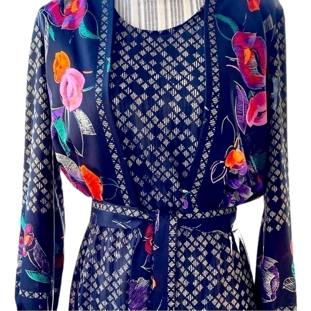 Toni petite, vintage dress and matching bolero, size LP,lightweight,machine wash